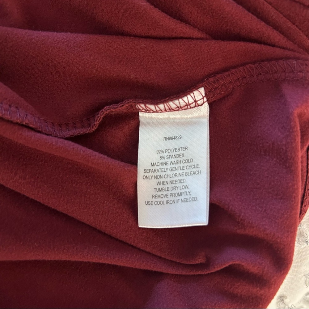 NWT Planet Gold Maroon V-Neck Bodycon Dress - Picture 7 of 8